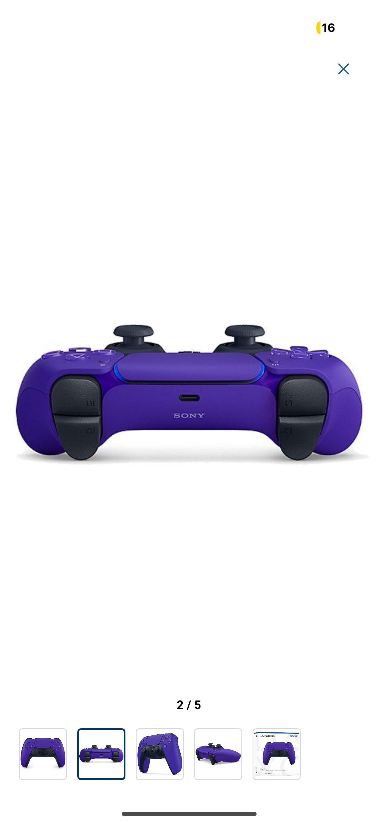صورة مصغرة رقم 2 للمنتج يد تحكم لاسلكية لبلاستيشن 5 - بنفسجي