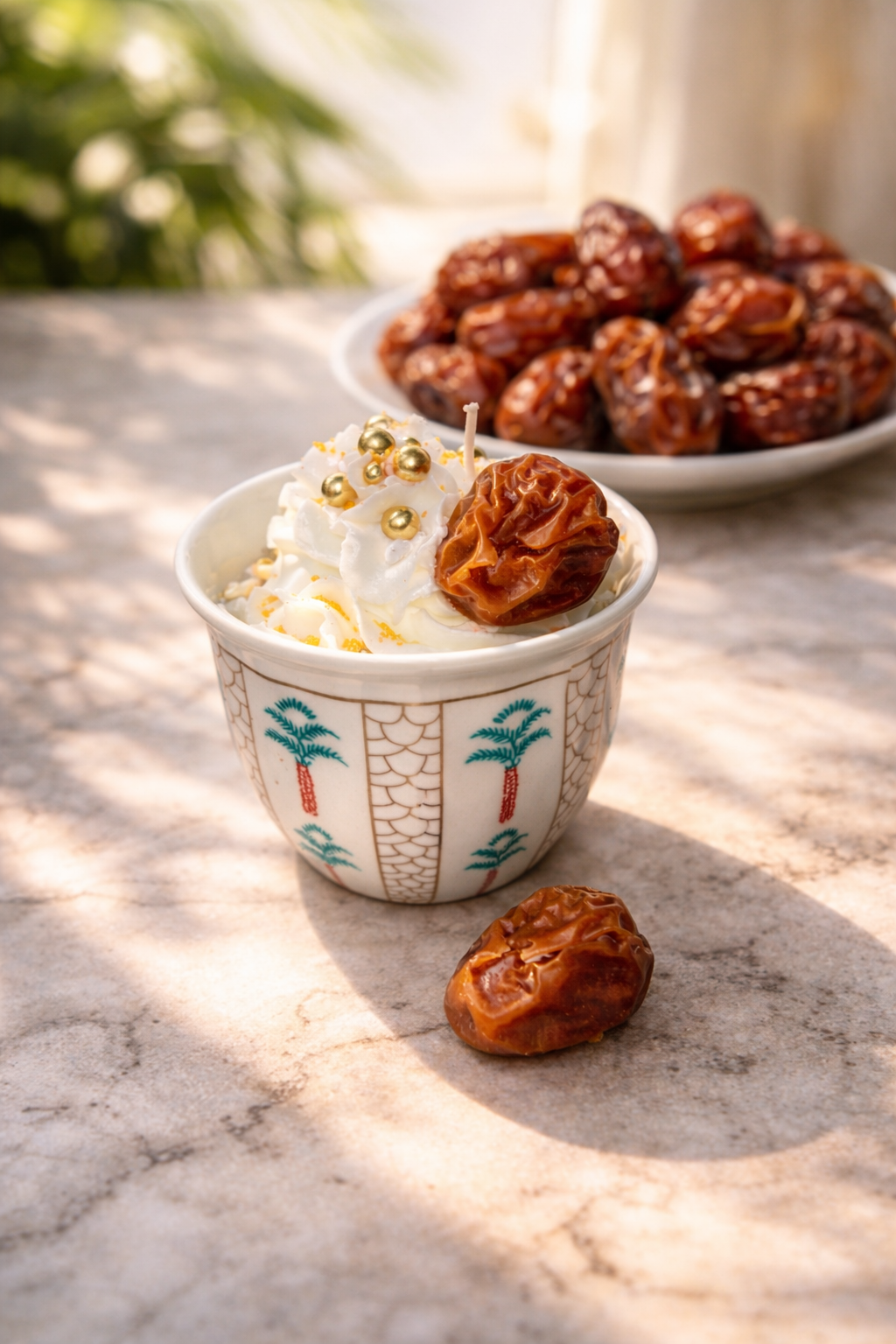 شمعة الفنجال والتمر 