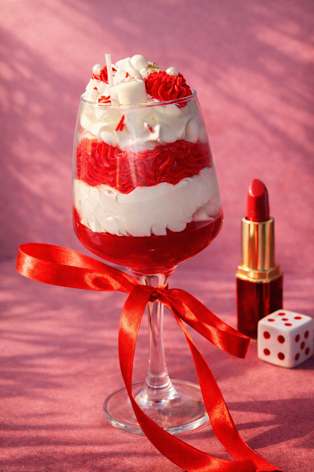 شمعة كأس الحب  