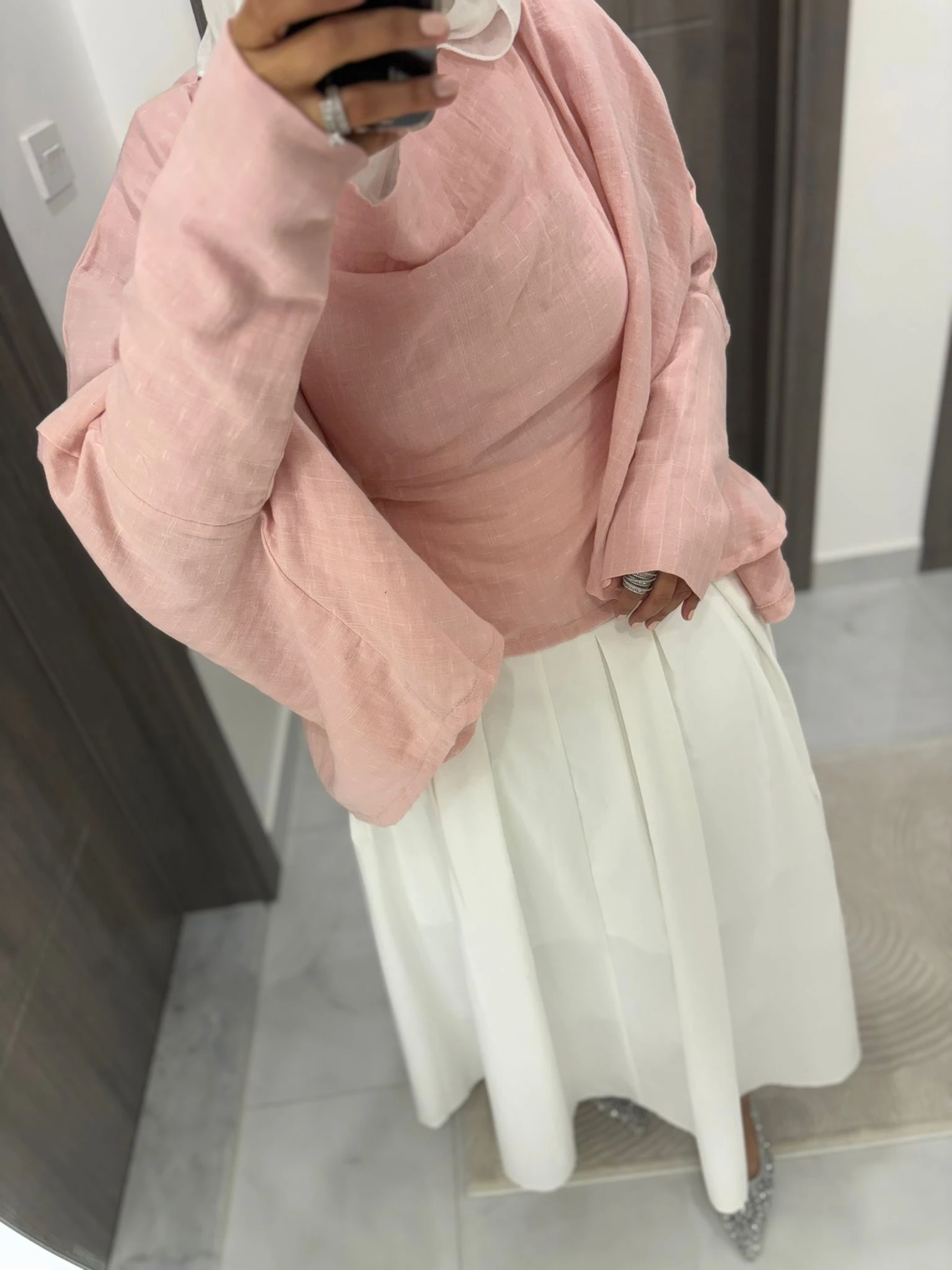 صورة مصغرة رقم 1 للمنتج قميص لنن وردي